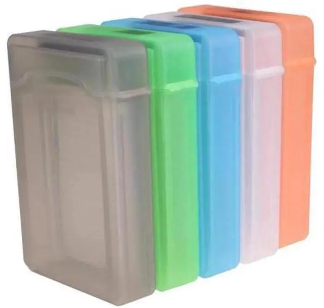 Main image of 5 Pack 3.5 Inch Anti-Static Shockproof Hard Drive Storage Box, Portable Plastic HDD Protective Case