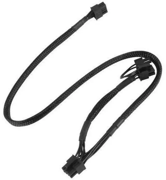 Alt view image 3 of 6 - 1PCS Dual PCIe 8Pin (6+2) Sleeved GPU Power Cable Compatible with Modular PSU X-650 X-750 X-850 X-1050 X-1250, Braided Modular Graphics Card Power Supply Wire