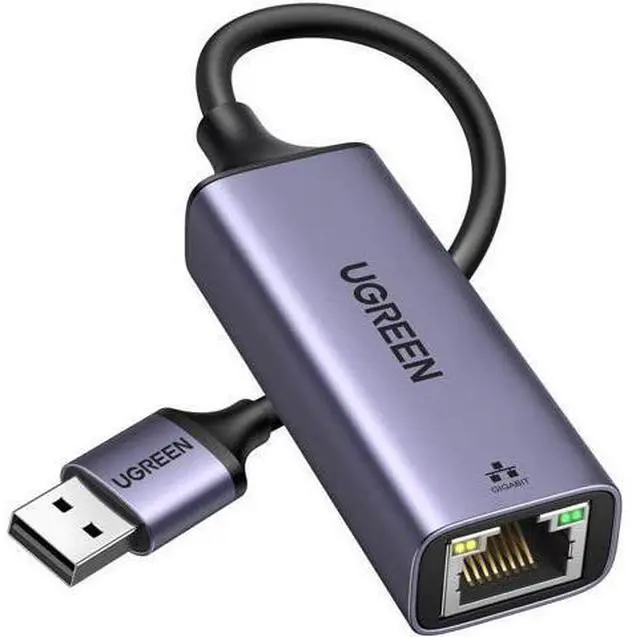 Main image of UGREEN USB 3.0 to Gigabit Ethernet Adapter, Aluminum Shell Plug and Play RJ45 LAN Network Dongle, Compatible with Nintendo Switch, MacBook, Surface Pro, Windows Laptops & PC