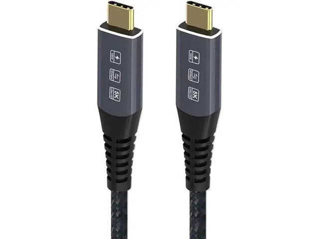 Alt view image 2 of 7 - 1.8M USB4.0 USB-C to USB-C Cable, 40Gbps Data Transfer, 100W PD Charging
