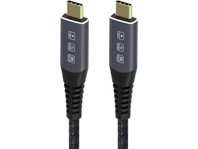 Alt view image 2 of 7 - 1.8M USB4.0 Type-C to Type-C Cable, 40Gbps Data Transfer, 100W PD Fast Charging
