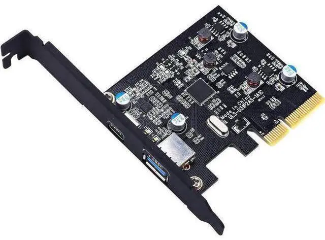 Main image of PCIe x4 USB 3.1 Gen 2 Expansion Card, 10Gbps 1x USB-A + 1x USB-C Port PCI Express Adapter with Asmedia Controller Chip, Compatible with Windows 7/8/8.1/10 & Linux Kernel