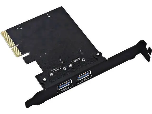 Alt view image 4 of 6 - PCIe x4 USB 3.1 Gen 2 Expansion Card, 10Gbps 1x USB-A + 1x USB-C Port PCI Express Adapter with Asmedia Controller Chip, Compatible with Windows 7/8/8.1/10 & Linux Kernel