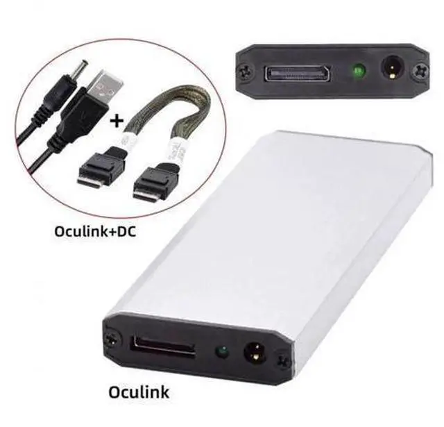 Main image of External OCuLink SFF-8612 SFF-8611 to M.2 M-Key NVMe PCIe SSD Enclosure Adapter, Only Supports 2280 NGFF SSD for Motherboard External Storage Expansion