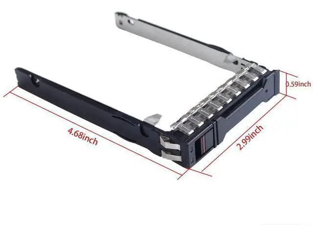Alt view image 6 of 6 - 2.5 Inch SSD HDD Hot Swap Mounting Caddy P/N P22892 P22892-001, Server Hard Drive Holder Compatible with HP Proliant DL325 DL385 Gen10 Plus v2, Comes with 4pcs Mount Screws