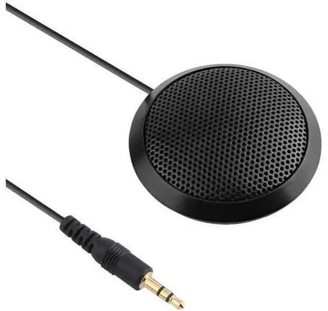 Main image of 3.5mm Omnidirectional Desktop Condenser Microphone, 360° Pickup PC Mic for Laptop & Desktop, Ideal for Online Meetings, Online Classes, Gaming, Voice Chat & Audio Recording