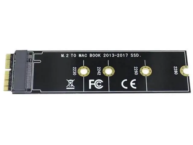 Alt view image 4 of 6 - M.2 NVMe SSD Converter Adapter Card, Storage Upgrade Kit Supporting NVMe/AHCI M.2 SSD, Compatible with MacBook Air & Pro Retina 2013-2017 A1465 A1466 A1398 A1502