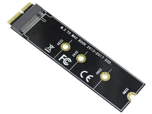 Alt view image 2 of 6 - M.2 NVMe SSD Converter Adapter Card, Storage Upgrade Kit Supporting NVMe/AHCI M.2 SSD, Compatible with MacBook Air & Pro Retina 2013-2017 A1465 A1466 A1398 A1502