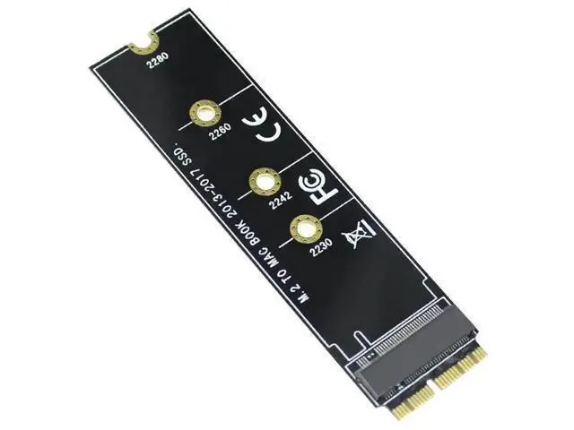 Alt view image 5 of 6 - M.2 NVMe SSD Converter Adapter Card, Storage Upgrade Kit Supporting NVMe/AHCI M.2 SSD, Compatible with MacBook Air & Pro Retina 2013-2017 A1465 A1466 A1398 A1502