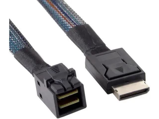 Alt view image 3 of 3 - 0.5m OCuLink PCIe SFF-8611 4i to OCuLink SFF-8643 SSD Data Active Cable 50cm
