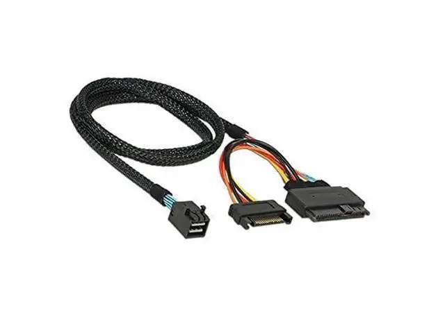 Alt view image 4 of 7 - SFF-8643 Mini SAS HD to SFF-8639 U.2 NVMe PCIe SSD Cable, Compatible with Intel SSD 750 P3600 P3700 Series & Motherboard Storage Expansion, 50CM Length