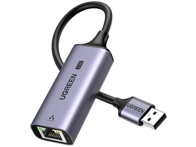 Main image of UGREEN 2.5G USB 3.0 to RJ45 Ethernet Adapter, Aluminum 2500Mbps LAN Network Dongle for Laptop Desktop, Compatible with MacBook Air/Pro, Dell XPS, Windows & macOS