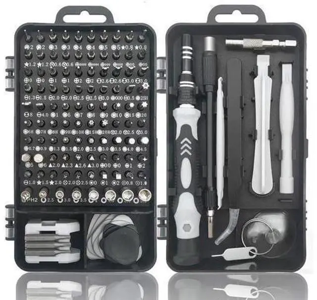 Main image of 115 in 1 Magnetic Precision Screwdriver Repair Tool Kit with Portable Storage Bag, Electronic Disassembly Screwdriver Set Black for Computer, PC, Laptop, iPhone & Cell Phone Repair