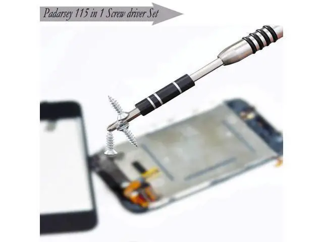 Alt view image 6 of 6 - 115 in 1 Magnetic Precision Screwdriver Repair Tool Kit with Portable Storage Bag, Electronic Disassembly Screwdriver Set Black for Computer, PC, Laptop, iPhone & Cell Phone Repair