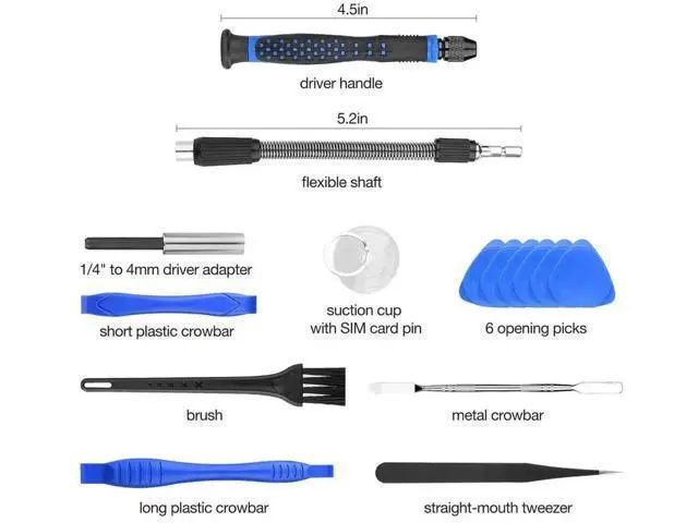 Alt view image 2 of 7 - 126 in 1 Magnetic Precision Screwdriver Repair Kit with 111 Bits, Professional Electronics Tool Set for Computer, MacBook, Laptop, Tablet, iPhone & Xbox Console Repair