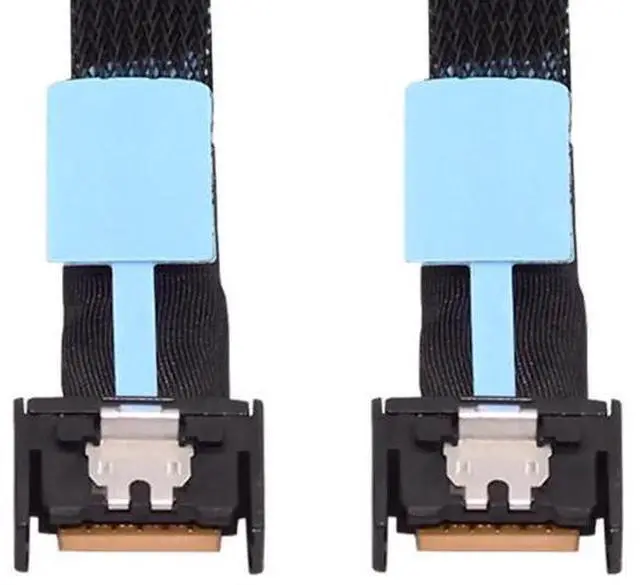 Main image of FX-803 0.5M PCIe 5.0 MCIO 4X Extender Cable, Mini Cool Edge IO SFF-TA-1016 38Pin Male to Male Twinax Server Storage Cord