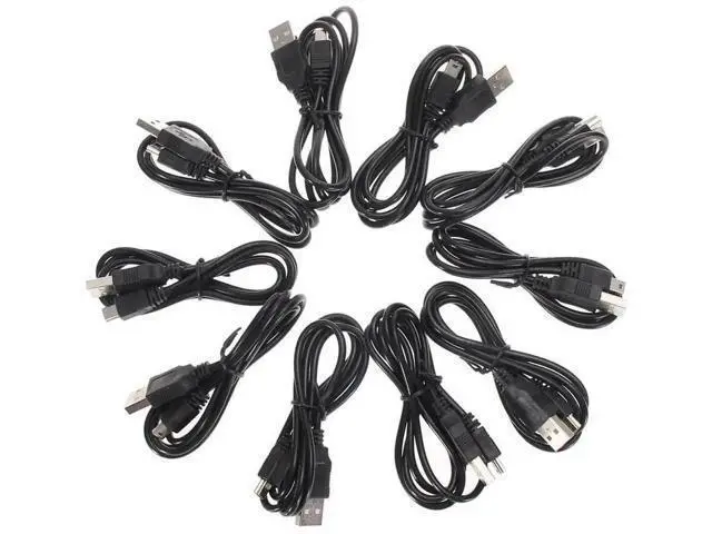 Alt view image 4 of 4 - 10 Pack 1m USB Charging & Data Cables for PS3 Wireless Controller