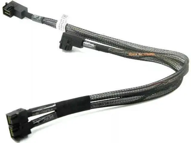 Main image of Dual Mini SAS HD SFF-8643 Cable Replacement P9VFY 0P9VFY, Server RAID Data Cable for Dell PowerEdge T330 8-Bay LFF Backplane