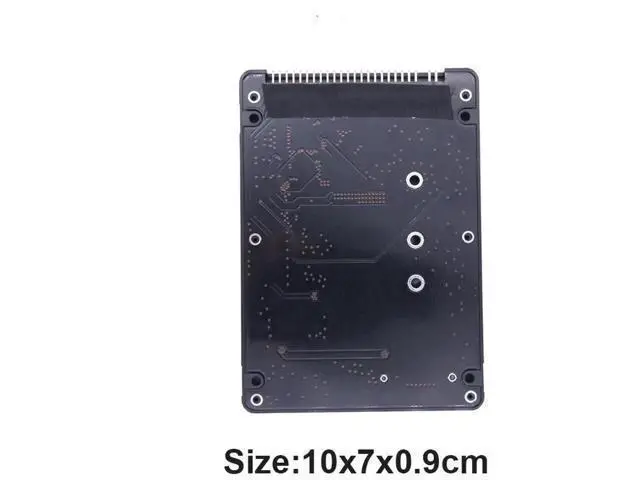 Alt view image 5 of 5 - M.2 NGFF/mSATA to 2.5-inch IDE 44Pin SSD Adapter, Mini PCI-E Solid State Drive External Converter for Desktop & Laptop PC