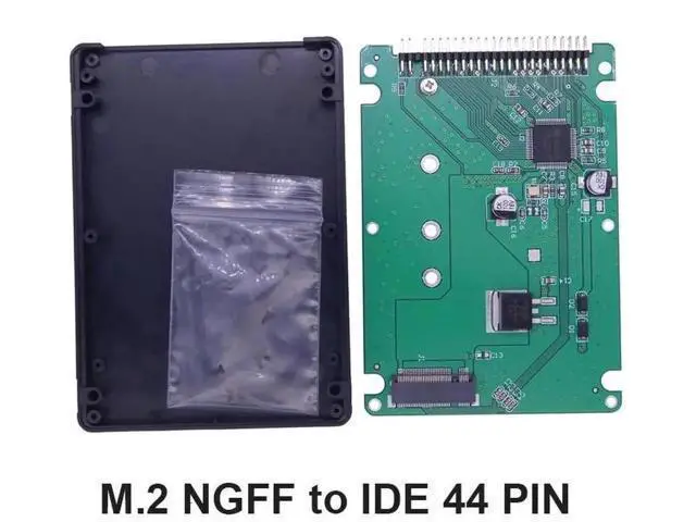 Alt view image 3 of 5 - M.2 NGFF/mSATA to 2.5-inch IDE 44Pin SSD Adapter, Mini PCI-E Solid State Drive External Converter for Desktop & Laptop PC