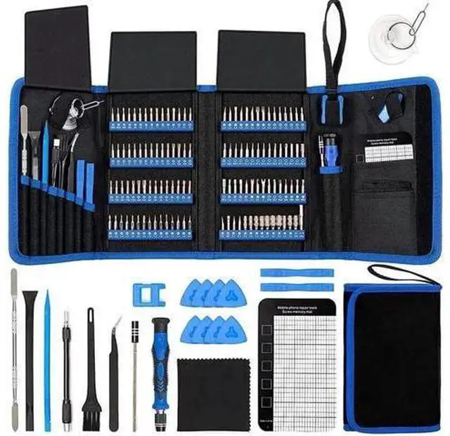 Main image of 142 in 1 Magnetic Precision Screwdriver Repair Kit with 120 Bits, Professional Electronics Disassembly Tool Set for iPhone, MacBook, Laptop, PC, Tablet, PS4, Xbox & Nintendo Game Consoles