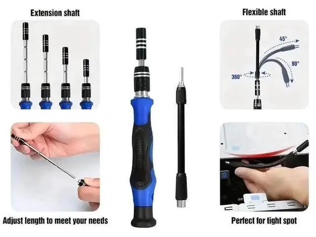 Alt view image 6 of 7 - 142 in 1 Magnetic Precision Screwdriver Repair Kit with 120 Bits, Professional Electronics Disassembly Tool Set for iPhone, MacBook, Laptop, PC, Tablet, PS4, Xbox & Nintendo Game Consoles