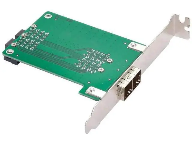 Alt view image 4 of 7 - Dual-Port Mini SAS HD SFF-8644 Female to SFF-8643 Female PCBA Adapter Card with Low Profile Bracket, Internal SAS Signal Converter for Server RAID Storage Expansion