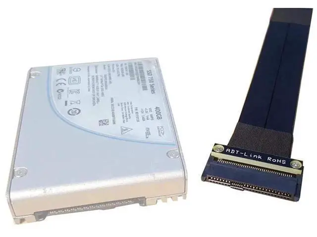 Alt view image 4 of 5 - R27SF 30cm U.2 SFF-8639 NVMe to PCIe 3.0 x4 Extension Cable, Up to 32Gbps High-Speed SSD Transfer Cord