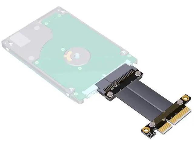 Alt view image 5 of 5 - R27SF 30cm U.2 SFF-8639 NVMe to PCIe 3.0 x4 Extension Cable, Up to 32Gbps High-Speed SSD Transfer Cord