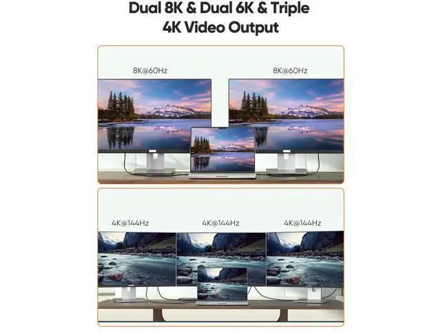 Alt view image 4 of 7 - 5FT USB4 Cable, 80Gbps Bidirectional, 120Gbps Unidirectional Bandwidth, 8K@60Hz, 240W PD Charging, USB-IF Certified, Compatible with Thunderbolt 5/4/3, USB4, SSD, MacBook M4 Pro, Docks, eGPU
