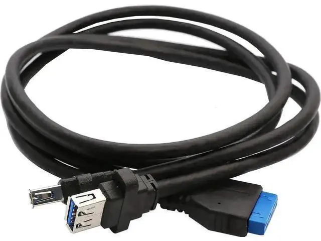 Alt view image 5 of 5 - E3-MPERS-2P Mini PCI-E USB 3.0 Expansion Card with 19-Pin Internal Female Header & USB 3.0 Extension Cable, 5Gbps Super Speed Mini PCIe Adapter for Industrial PC, Mini Host Front Panel USB Expansion