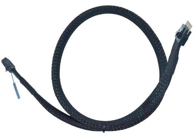 Alt view image 4 of 7 - 50cm PCIe 5.0 MCIO x8 74Pin to SFF-8654 8i Slim SAS Cable for Server Backplane