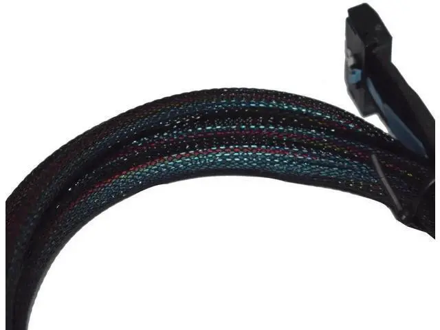 Alt view image 5 of 5 - PCIe 5.0 MCIO x8 to Dual OCuLink SFF-8611 4i Breakout Cable, 80CM / 2.6FT High-Speed Server Storage Interconnect Wire