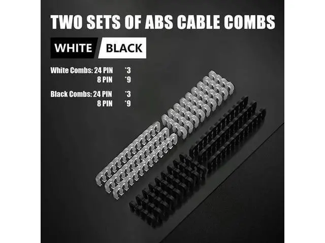 Alt view image 2 of 3 - 30CM ATX PSU Extension Cable Kit with Cable Combs, Includes 24Pin, 8Pin(4+4), 8Pin(6+2) Modular Power Extension Cords