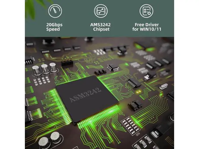 Alt view image 6 of 7 - PCIe 4X to USB 3.2 Gen2 Type-C Expansion Card, 20Gbps