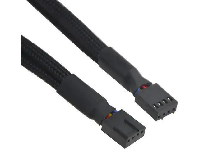 Alt view image 6 of 7 - 5 Pack 4-Pin PWM Fan Y Splitter Cable, 1 to 3 PC Case Fan Power Extension Adapter for ATX Chassis