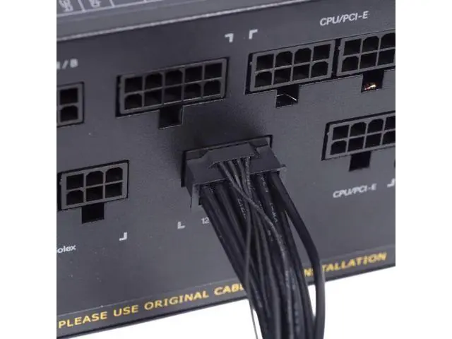 Alt view image 4 of 7 - ATX 3.0 PCIe 5.0 Modular 12VHPWR 16Pin to 16Pin Power Cable, 12+4Pin GPU Modular Cord Compatible with RTX 3080, 3090Ti, 4080, 4090 Graphics Cards