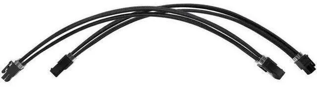Main image of Black Braided PSU Extension Cable Kit, 18AWG ATX 24Pin + EPS 8Pin + PCI-E 8Pin Cables with Cable Combs for Motherboard & GPU