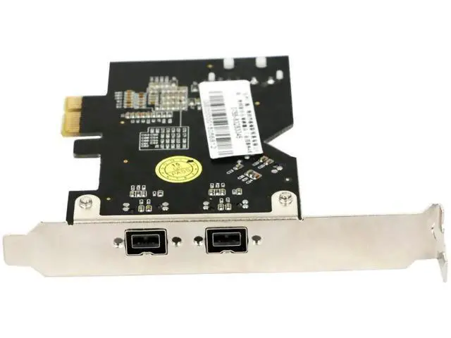 Alt view image 4 of 6 - PCIe x1 3-Port IEEE 1394B FireWire 800 Controller Card