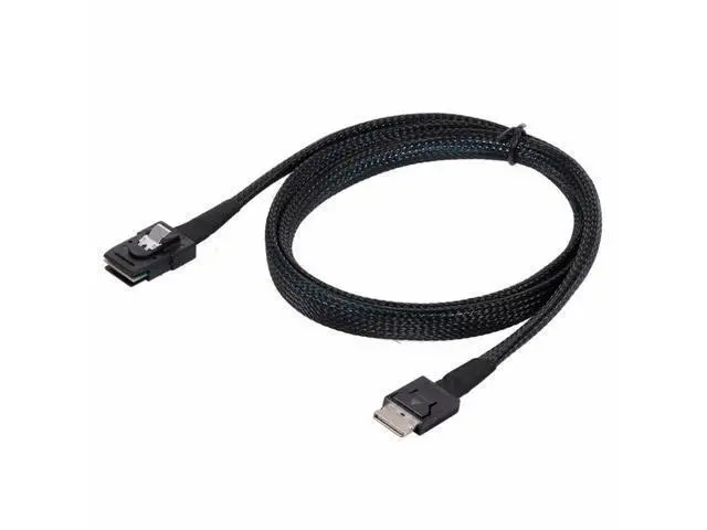 Alt view image 2 of 7 - 50cm OCuLink PCIe Active Cable, SFF-8611 4i Male to SFF-8087 36Pin Mini SAS Internal Storage Cable for Slimline PCIe SSD, Server RAID & Workstation