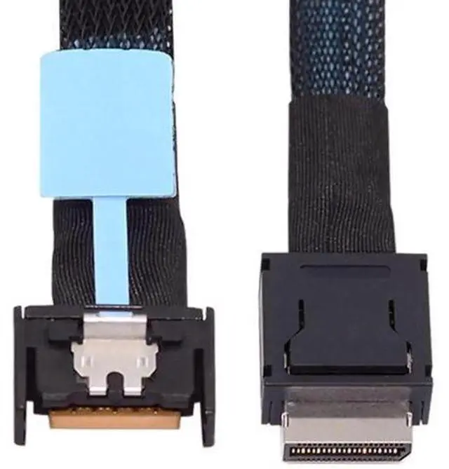 Main image of 0.5M OCuLink SFF-8611 4i Male to MCIO 4i 38Pin SFF-TA-1016 Male PCIe 5.0 High-Speed Extension Cable, Mini Cool Edge IO Server Storage Interconnect Cord