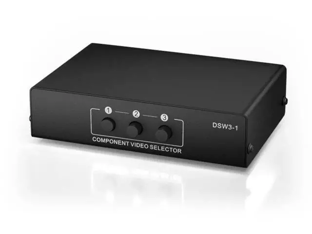 Alt view image 2 of 7 - 3 in 1 Out Component AV Switch Box, 3-Port 5 RCA YPbPr RGB Component Video Selector with L/R Stereo Audio, Supports 1080P, Compatible with Xbox, Wii, PS1/PS2/PS3, SNES, DVD Players, STB and HDTV