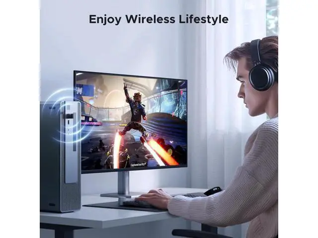 Alt view image 3 of 6 - UGREEN USB Bluetooth 5.4 Adapter for PC, Bluetooth Dongle Receiver Transmitter EDR & BLE, Plug & Play for Windows 11/10/8.1, Wireless Connect Keyboard, Mouse, Headphones, Speakers, Printers for Deskto