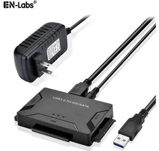 Main image of IDE SATA to USB 3.0 Hard Drive Converter, SATA IDE Combo Adapter with 12V 2A Power Supply, Compatible with 2.5/3.5 Inch SATA IDE HDD SSD, Supports Up to 6TB Storage Drives