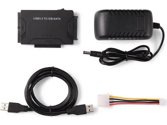 Alt view image 3 of 5 - IDE SATA to USB 3.0 Hard Drive Converter, SATA IDE Combo Adapter with 12V 2A Power Supply, Compatible with 2.5/3.5 Inch SATA IDE HDD SSD, Supports Up to 6TB Storage Drives