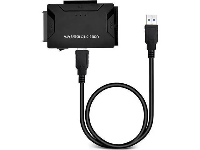 Alt view image 4 of 5 - IDE SATA to USB 3.0 Hard Drive Converter, SATA IDE Combo Adapter with 12V 2A Power Supply, Compatible with 2.5/3.5 Inch SATA IDE HDD SSD, Supports Up to 6TB Storage Drives