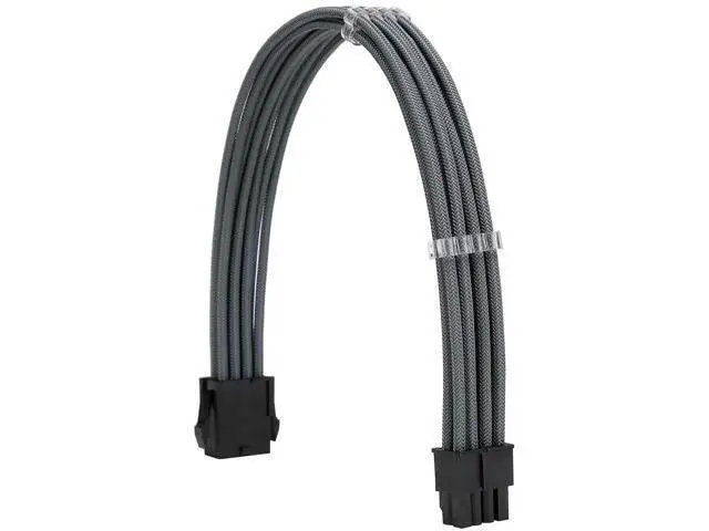 Alt view image 3 of 6 - Grey Braided PSU Extension Cable Kit, 18AWG ATX 24Pin + EPS 8Pin + PCIe 8Pin Cables with Cable Combs
