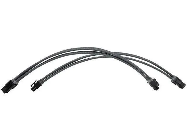Alt view image 4 of 6 - Grey Braided PSU Extension Cable Kit, 18AWG ATX 24Pin + EPS 8Pin + PCIe 8Pin Cables with Cable Combs