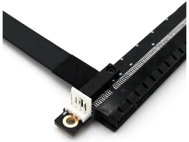 Alt view image 5 of 6 - PCIe 1x to 16x Flexible Riser Extension Cable, SATA to IDE 4Pin Powered PCI-E Adapter Card for GPU Mining Rigs