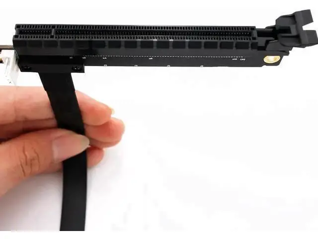 Alt view image 6 of 6 - PCIe 1x to 16x Flexible Riser Extension Cable, SATA to IDE 4Pin Powered PCI-E Adapter Card for GPU Mining Rigs